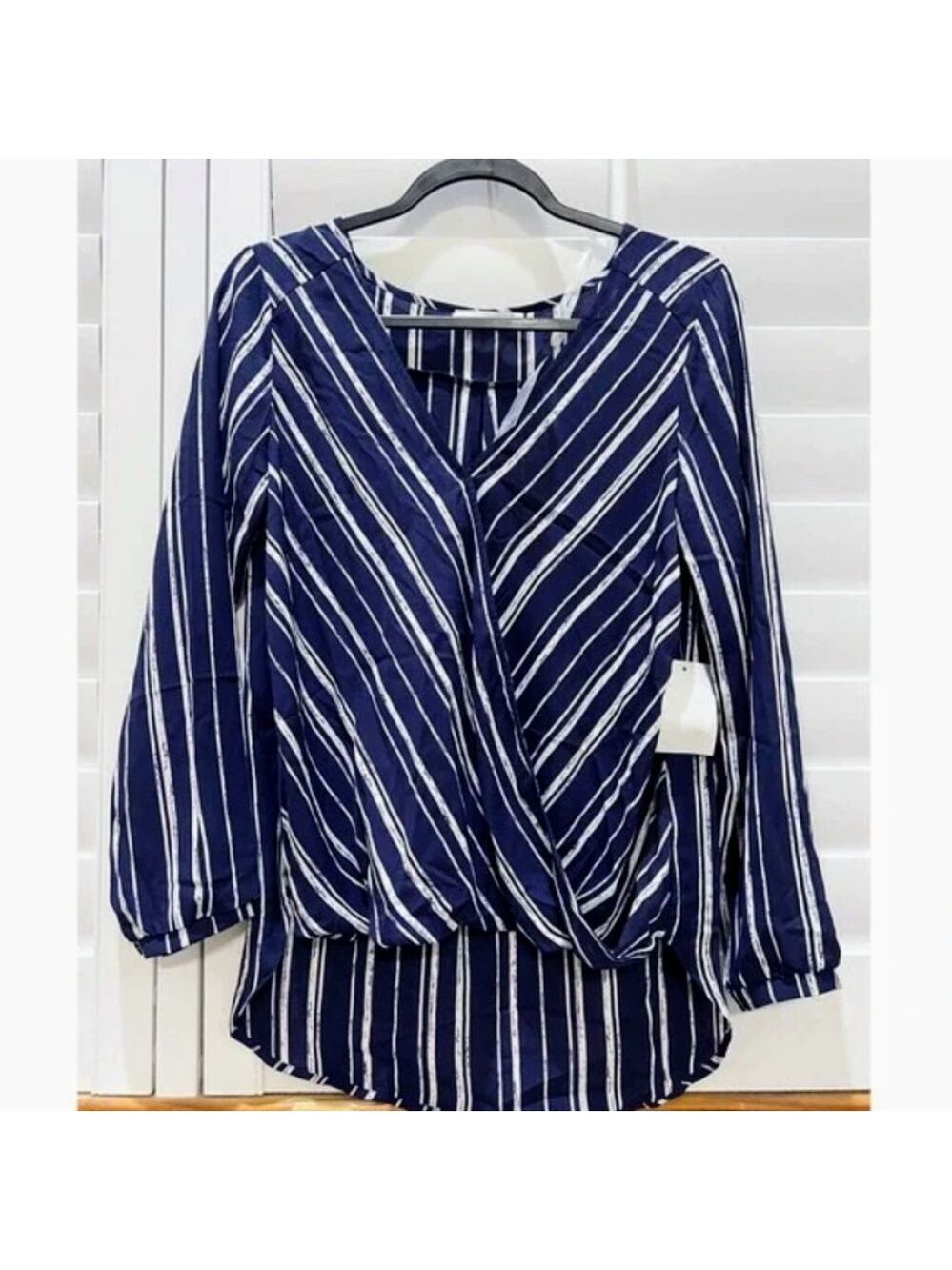 Lush Nordstrom faux wrap blouse